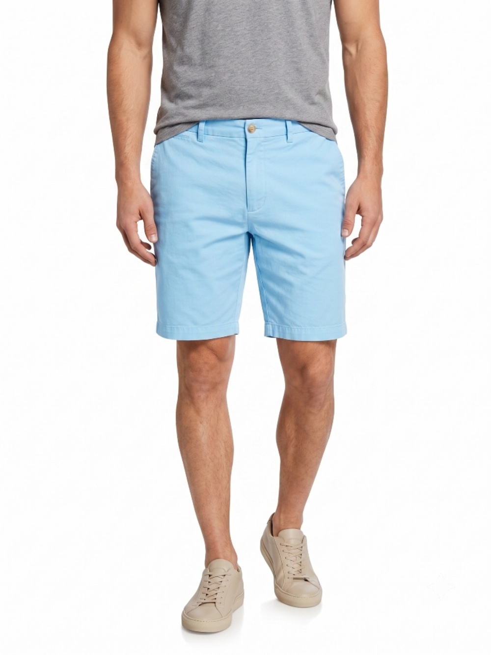 Peter Millar Shorts Mens 38 Powder Blue 100% Pima Cotton Casual Golf Shorts